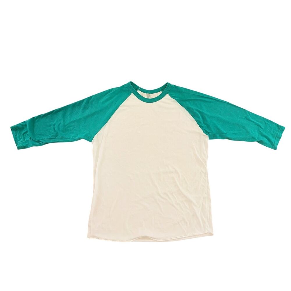 American Apparel: The 50/50 Tee Green and White - Picture 1 of 4